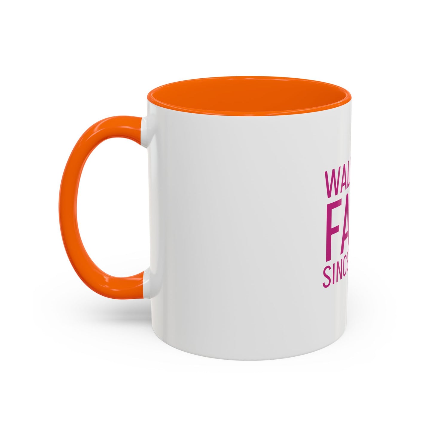 Walking by Faith Since Day One - Inspiring Accent Coffee Mug, White