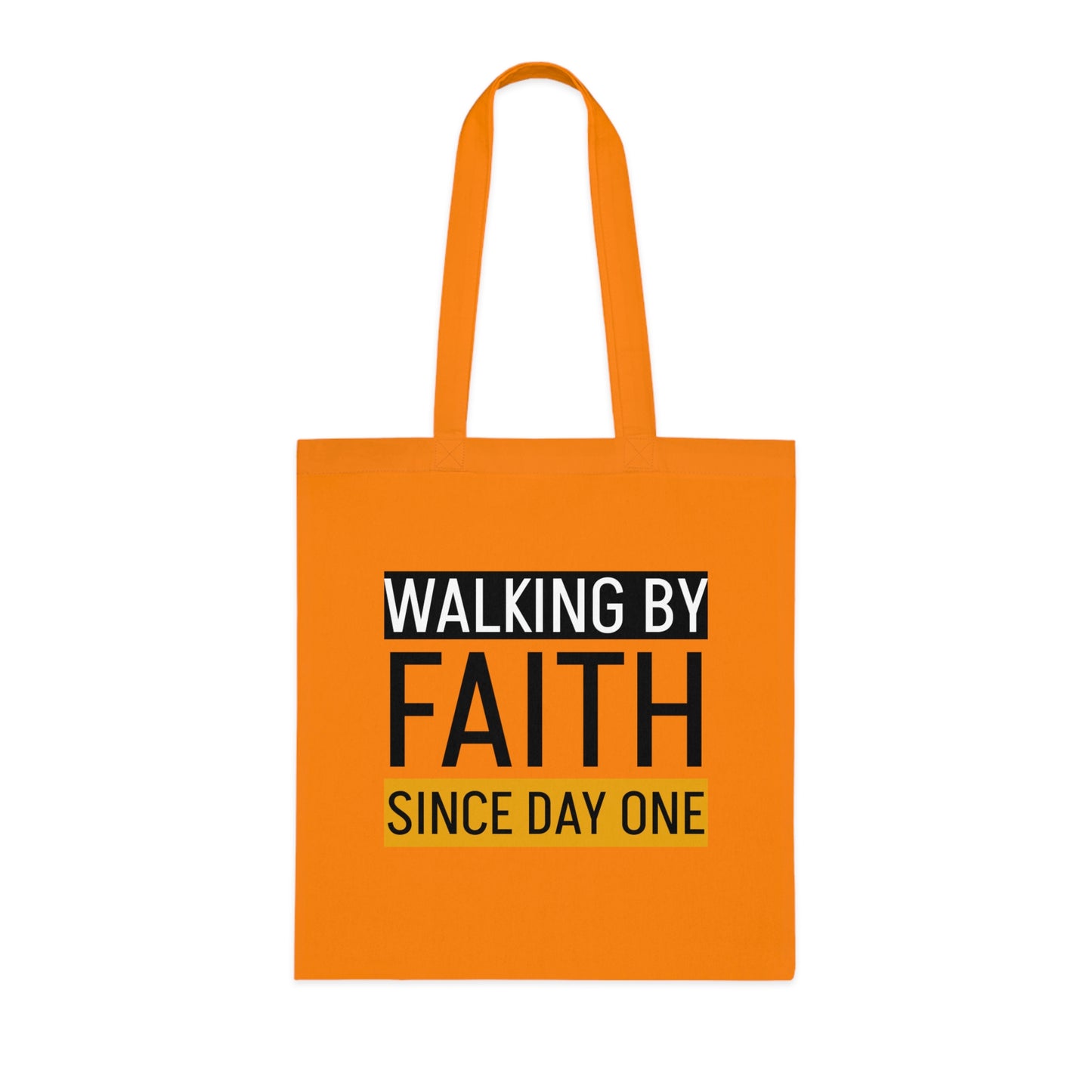 Faith Inspirational Cotton Tote Bag | Motivational Carryall, Everyday Use, Gift for Believers, Scripture Tote, Eco-Friendly Shopping Bag