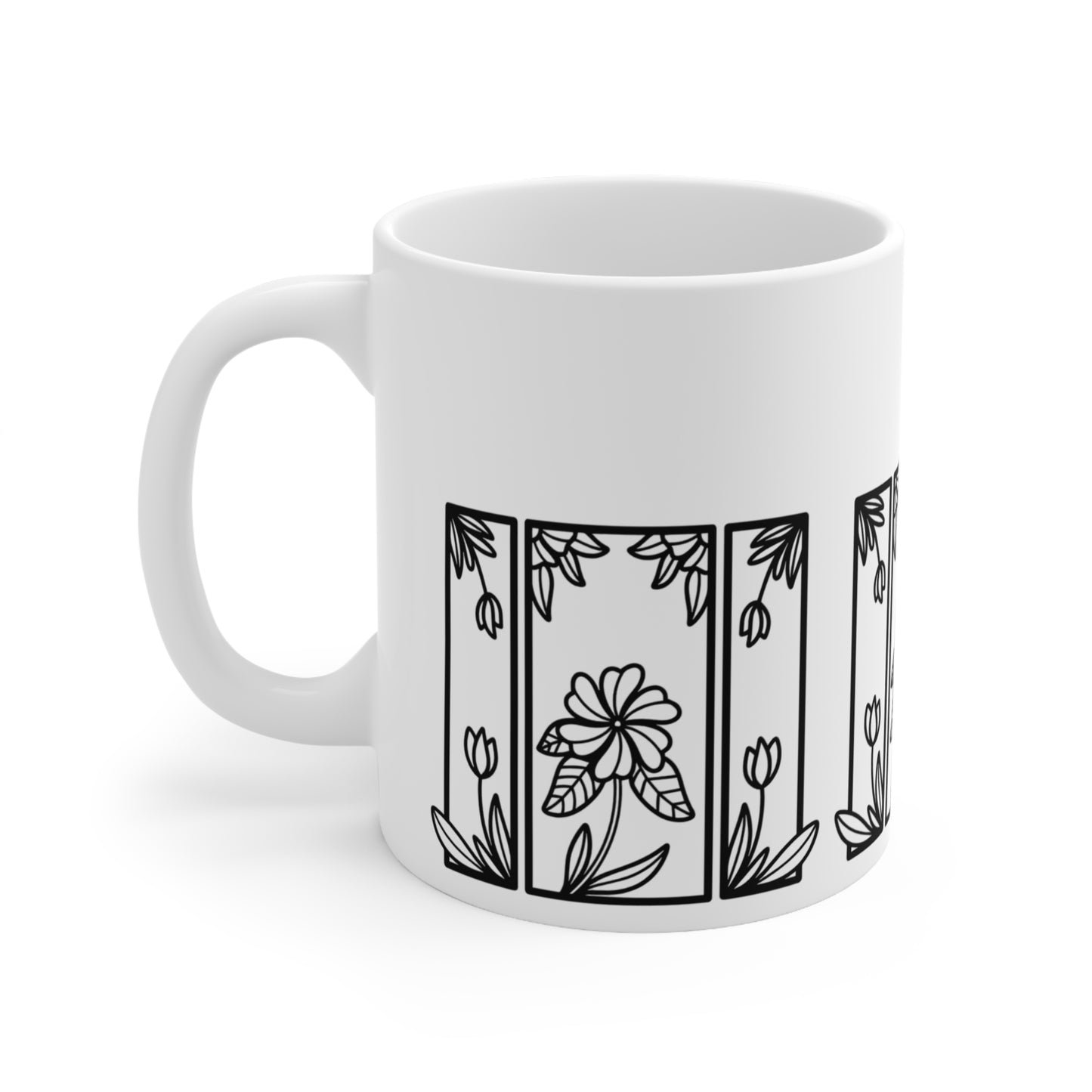 Floral - Botanical Floral Ceramic Coffee Mug