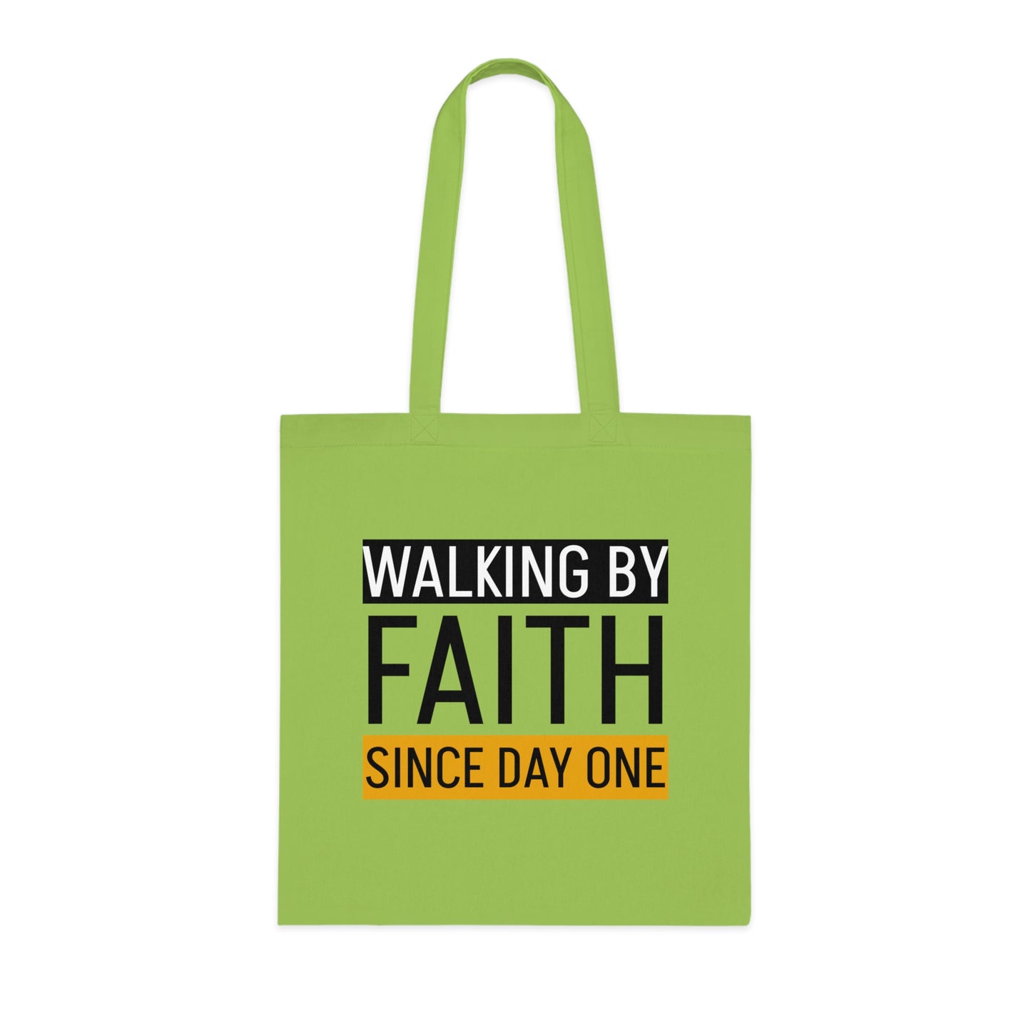 Faith Inspirational Cotton Tote Bag | Motivational Carryall, Everyday Use, Gift for Believers, Scripture Tote, Eco-Friendly Shopping Bag