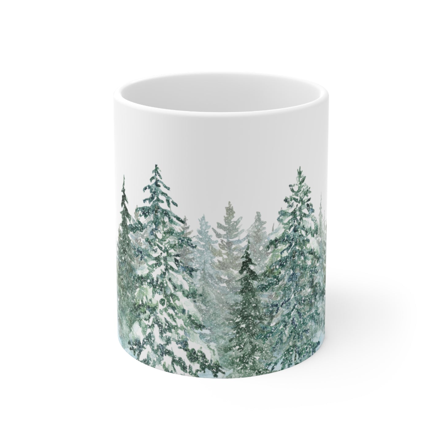 Winter forest Christmas Mug - 11oz 15oz