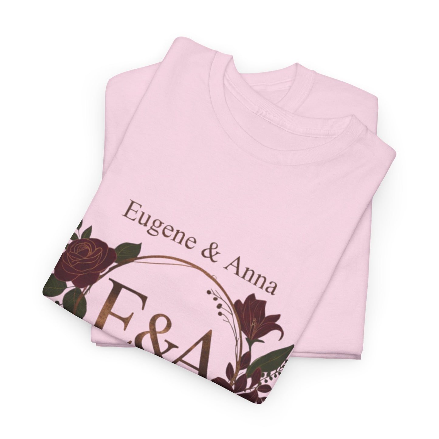 Personalized Monogram  'E & A' and 'Love Blooms in 2025' T-Shirt