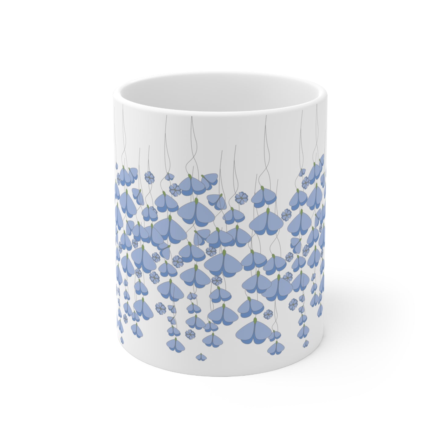 Blue Butterflies Coffee Cups - 11oz & 15oz, Mug