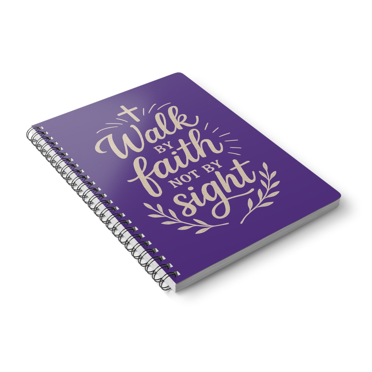 Copy of Walk by Faith Not By Fear Journal Notebook - Purple