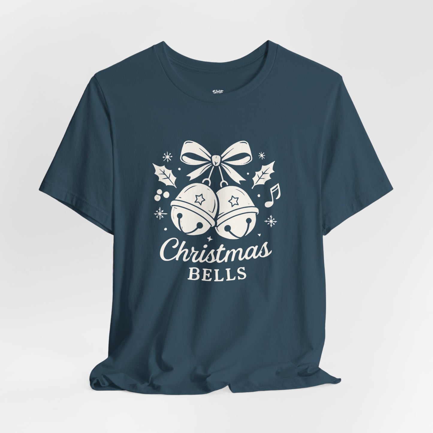 Christmas Bells T-Shirt — Festive Holiday Tee with Jingle Bell Design
