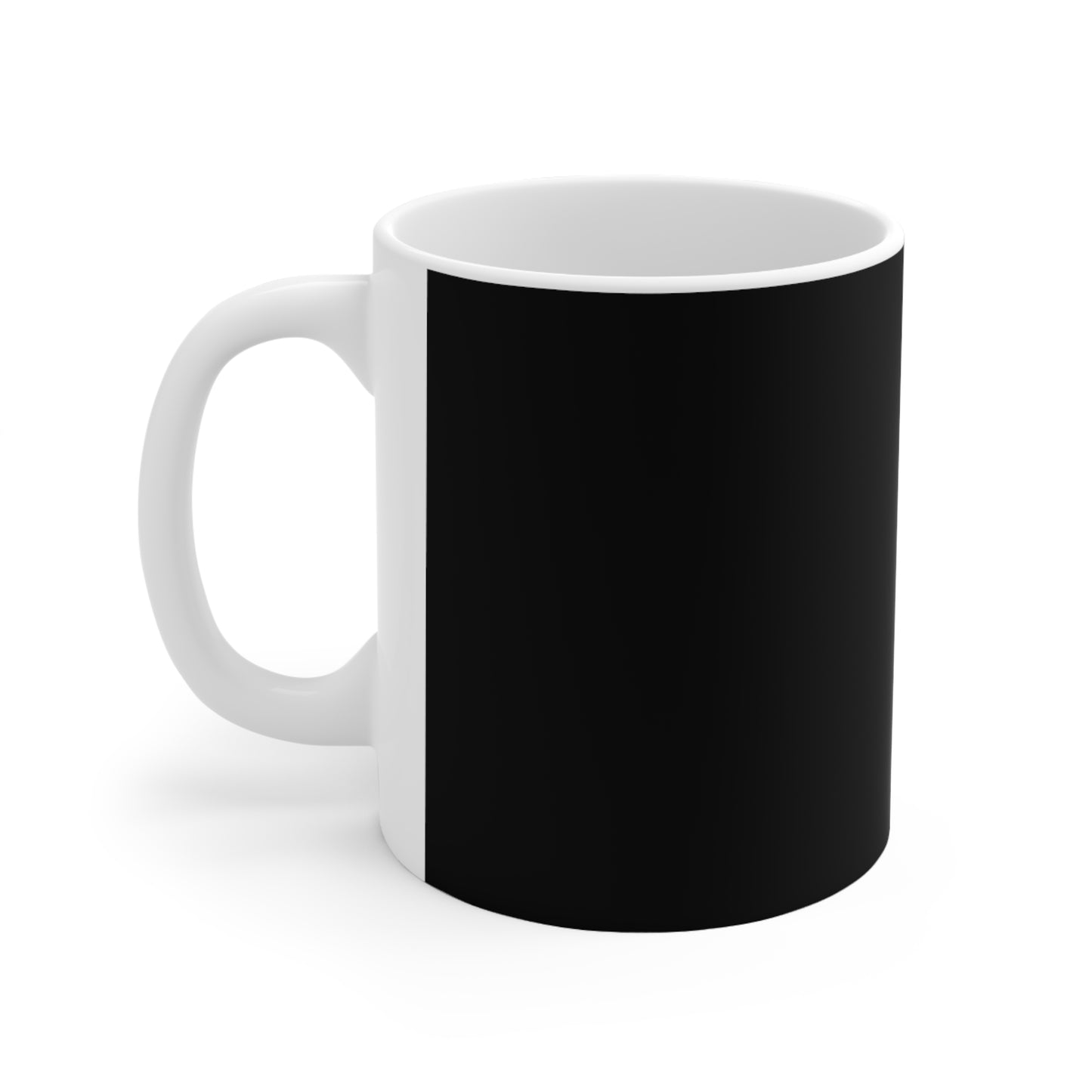 Walk By Faith Not By Sight Ceramic Coffee Cups - 11oz & 15oz, Mug = Black