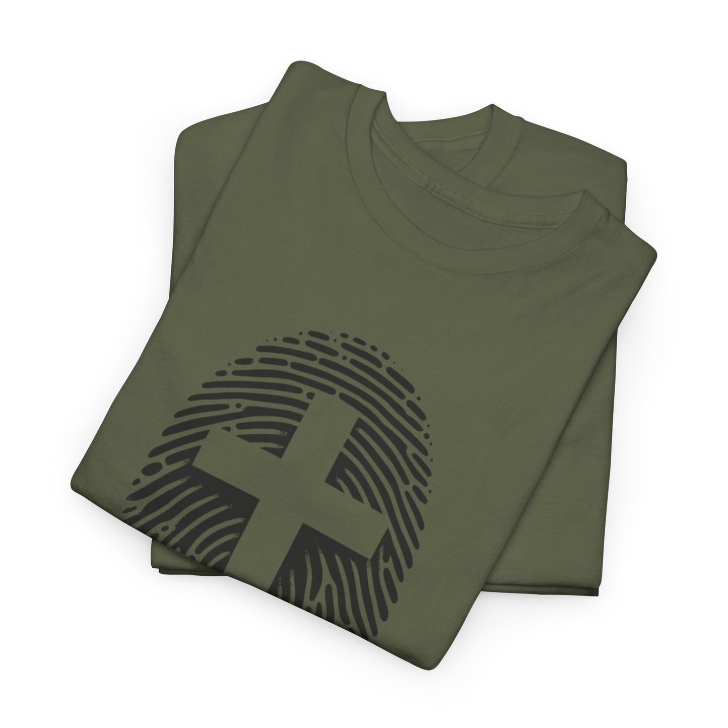 Black Finger Print Christ identity T-Shirt