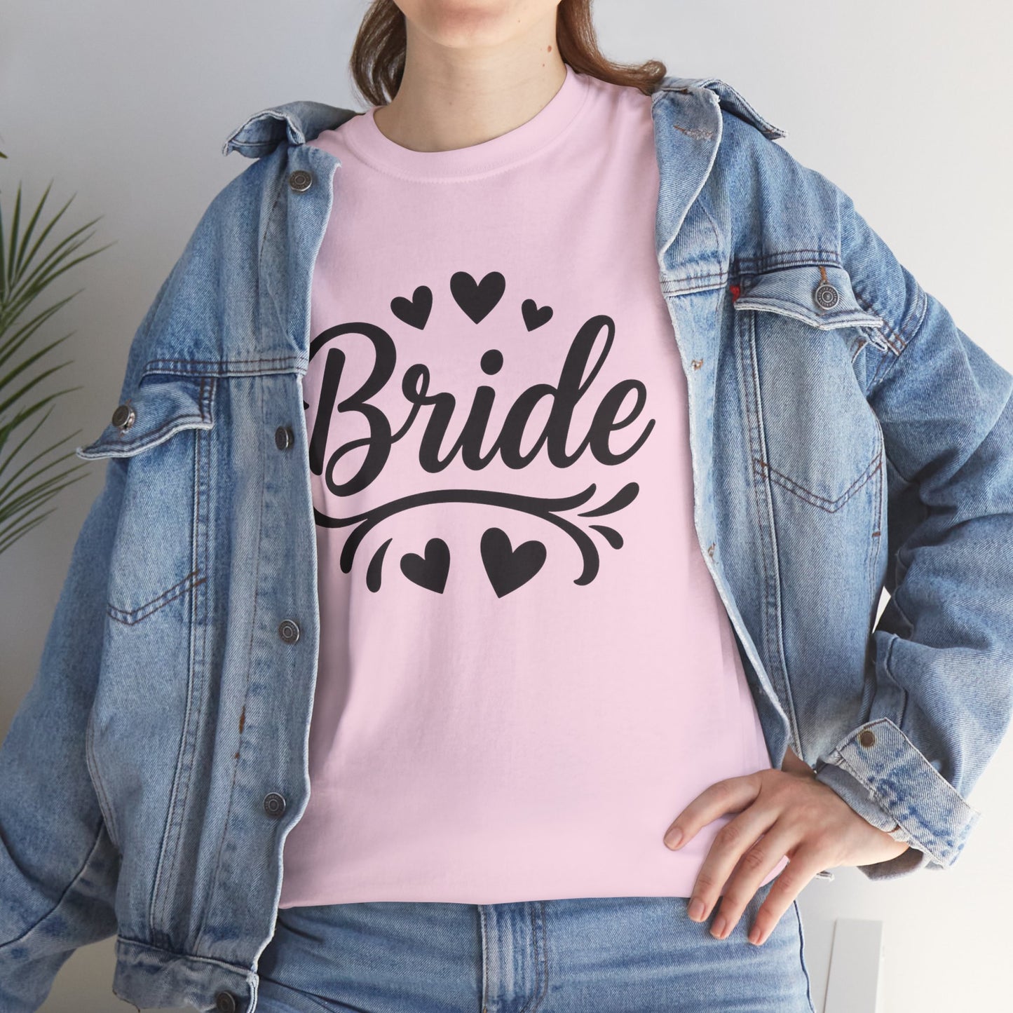 Bride and hearts Heavy Cotton T-Shirt