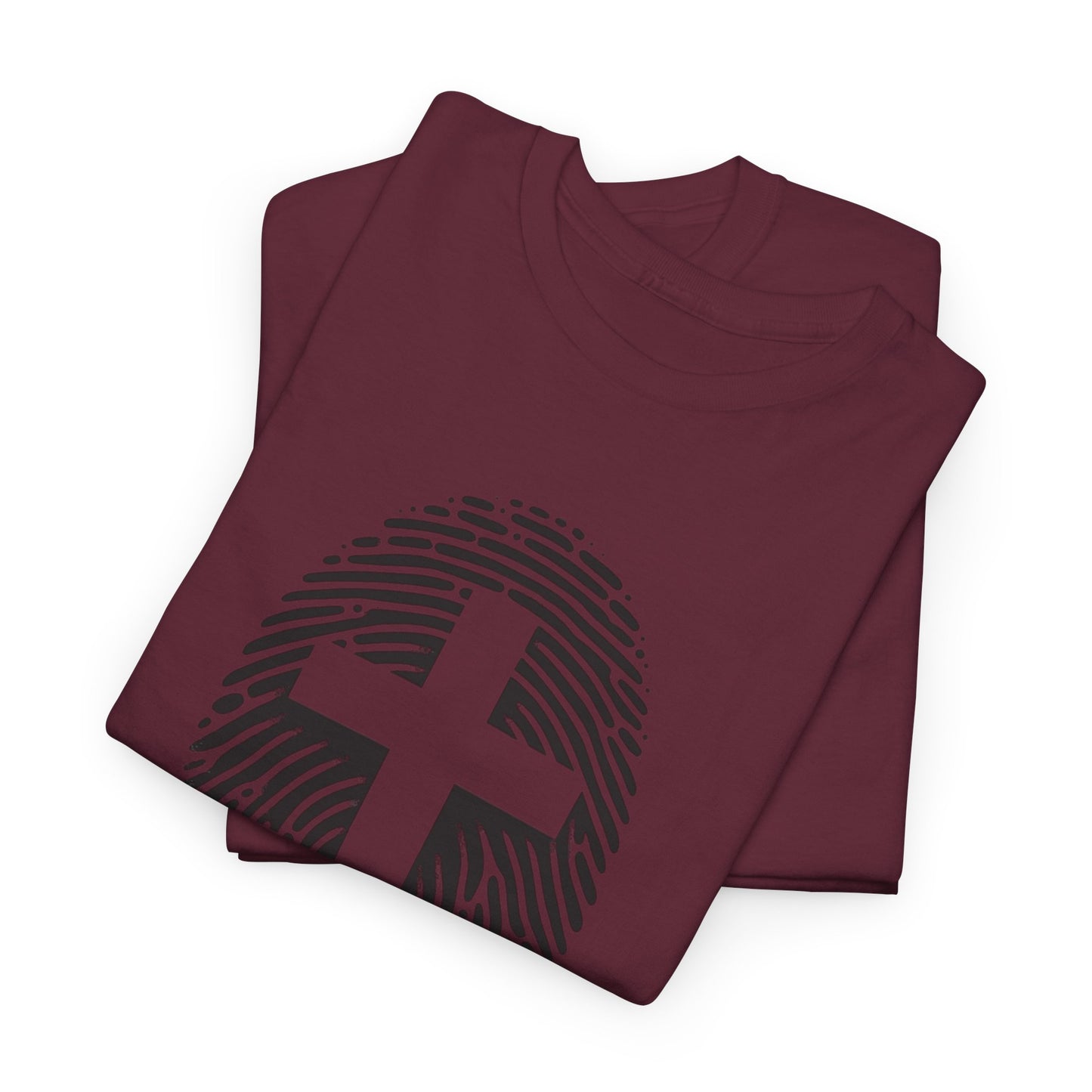 Black Finger Print Christ identity T-Shirt