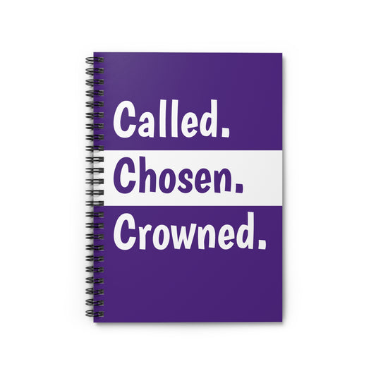 Called, Chosen, Crowned: A Royal Faith Journal for Women of Divine Purpose Notebook, Purple