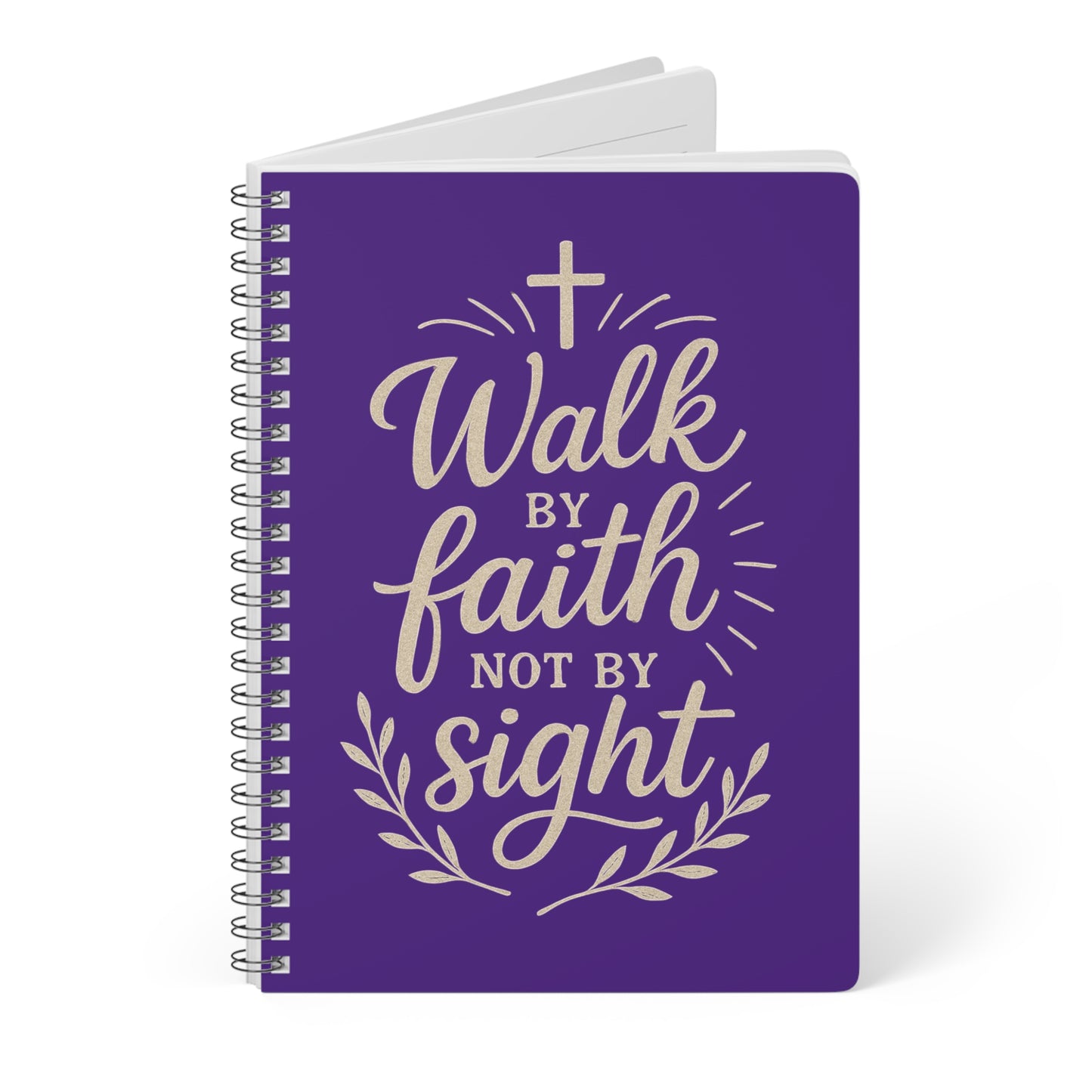 Copy of Walk by Faith Not By Fear Journal Notebook - Purple