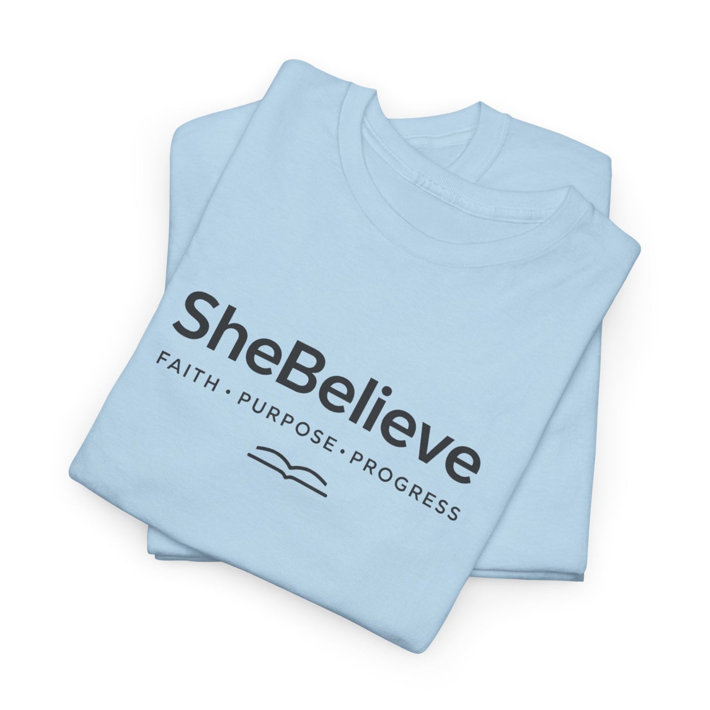 She Believe Co. T-Shirt | Faith x Purpose Christian Apparel