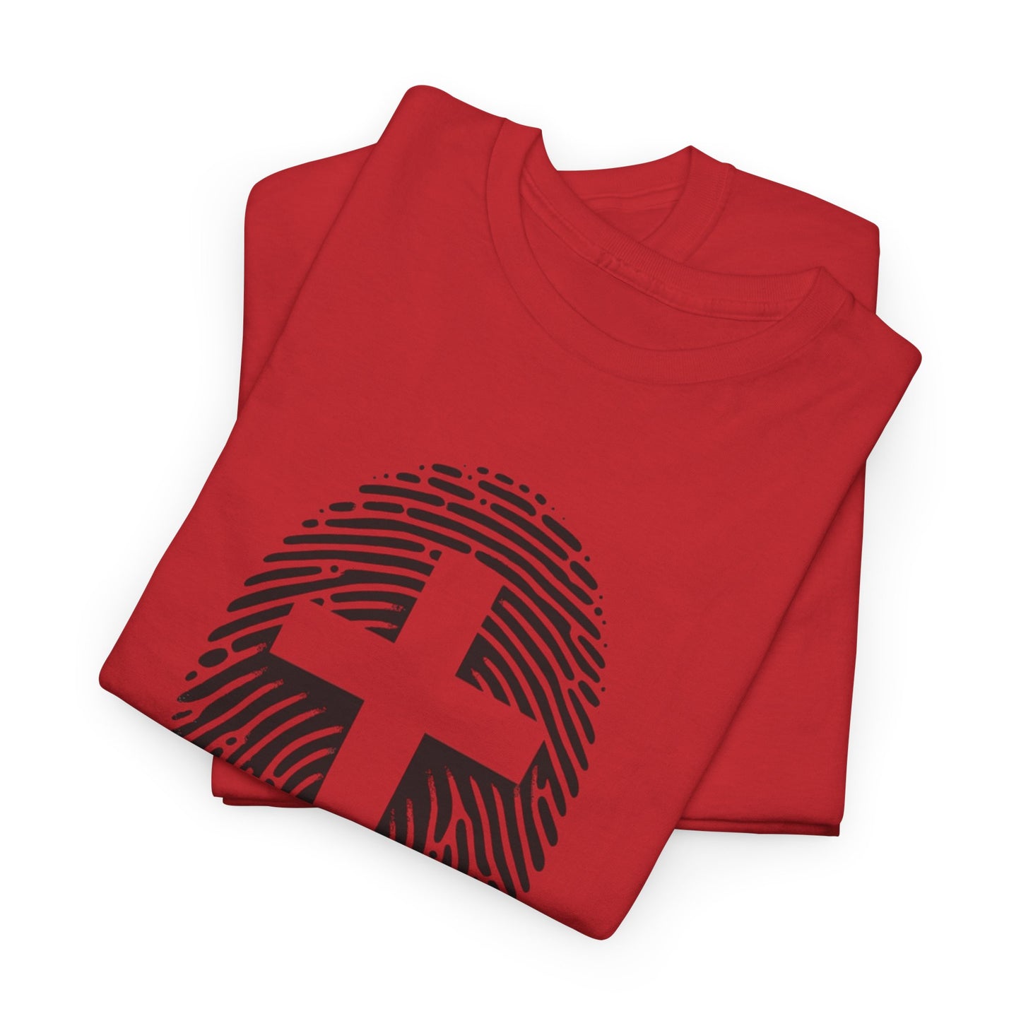 Black Finger Print Christ identity T-Shirt