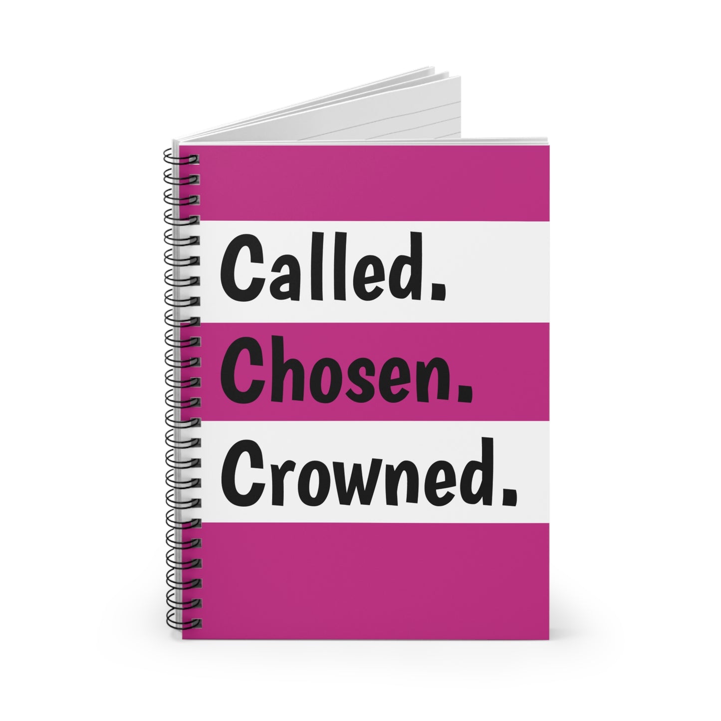 Called, Chosen, Crowned: A Royal Faith Journal for Women of Divine Purpose Notebook Pink