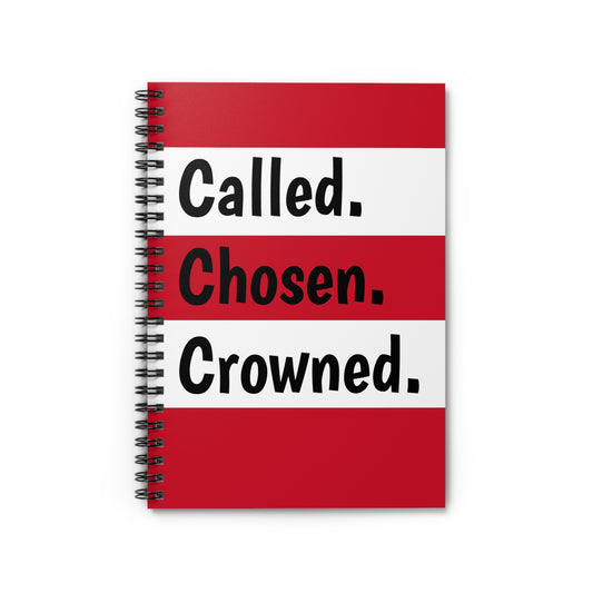 Called, Chosen, Crowned: A Royal Faith Journal for Women of Divine Purpose Notebook, Red