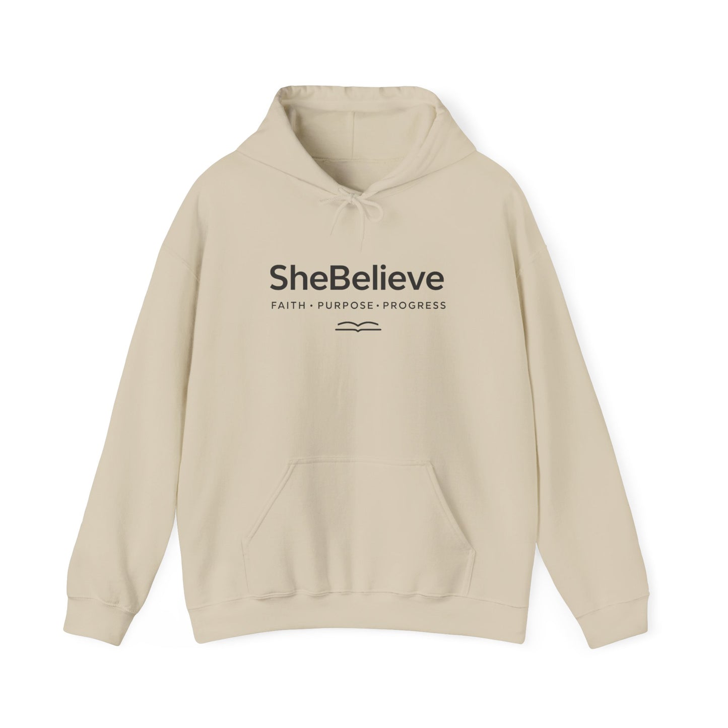 She Believe Co. Hoodie | Faith x Purpose Christian Apparel