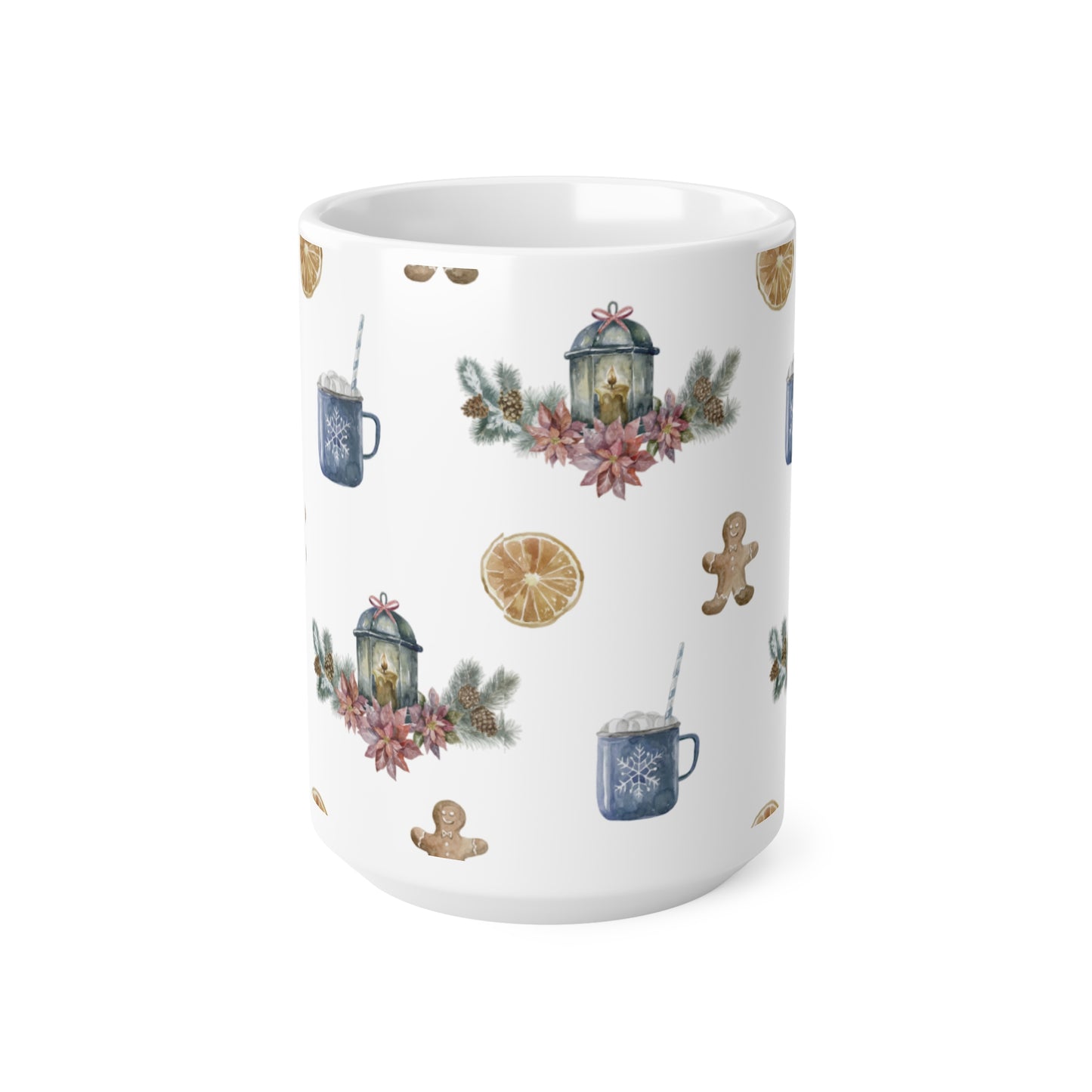 Christmas Seamless Coffee White Mug