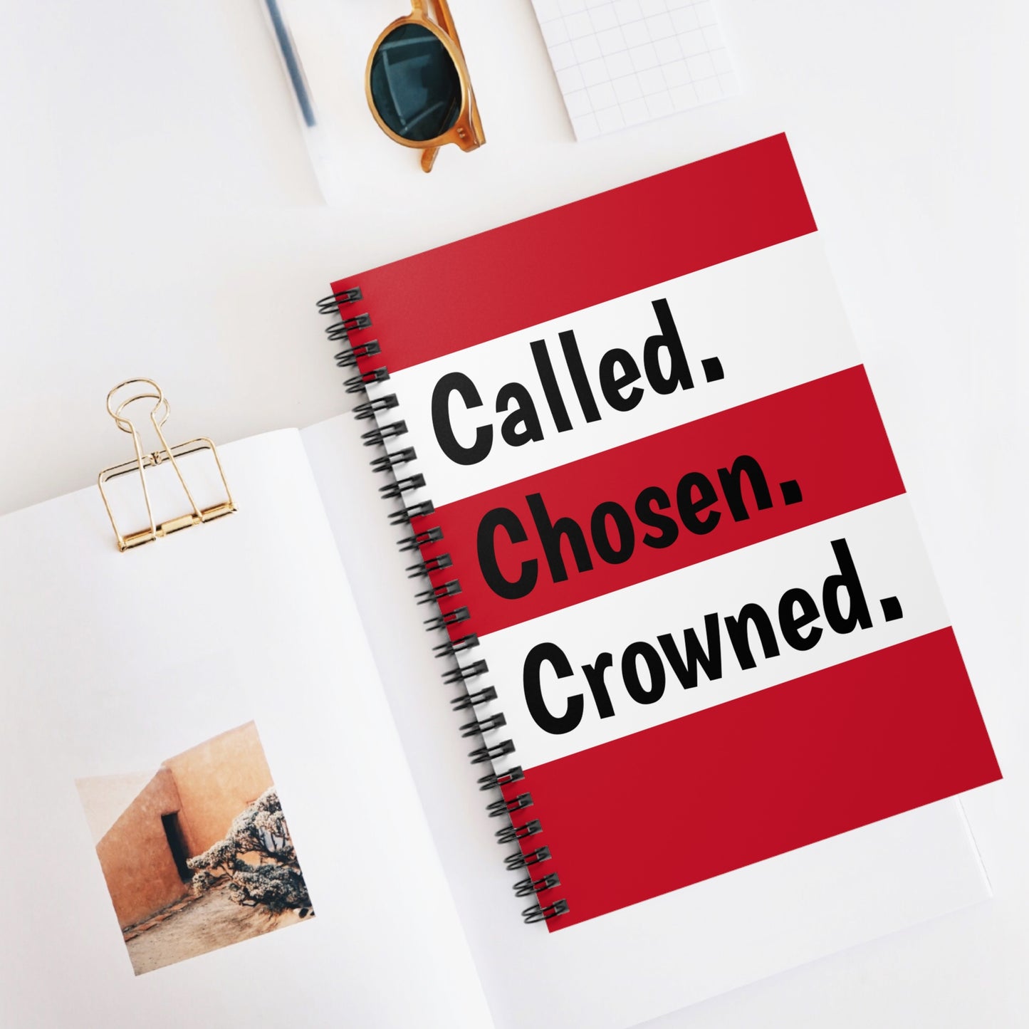 Called, Chosen, Crowned: A Royal Faith Journal for Women of Divine Purpose Notebook, Red