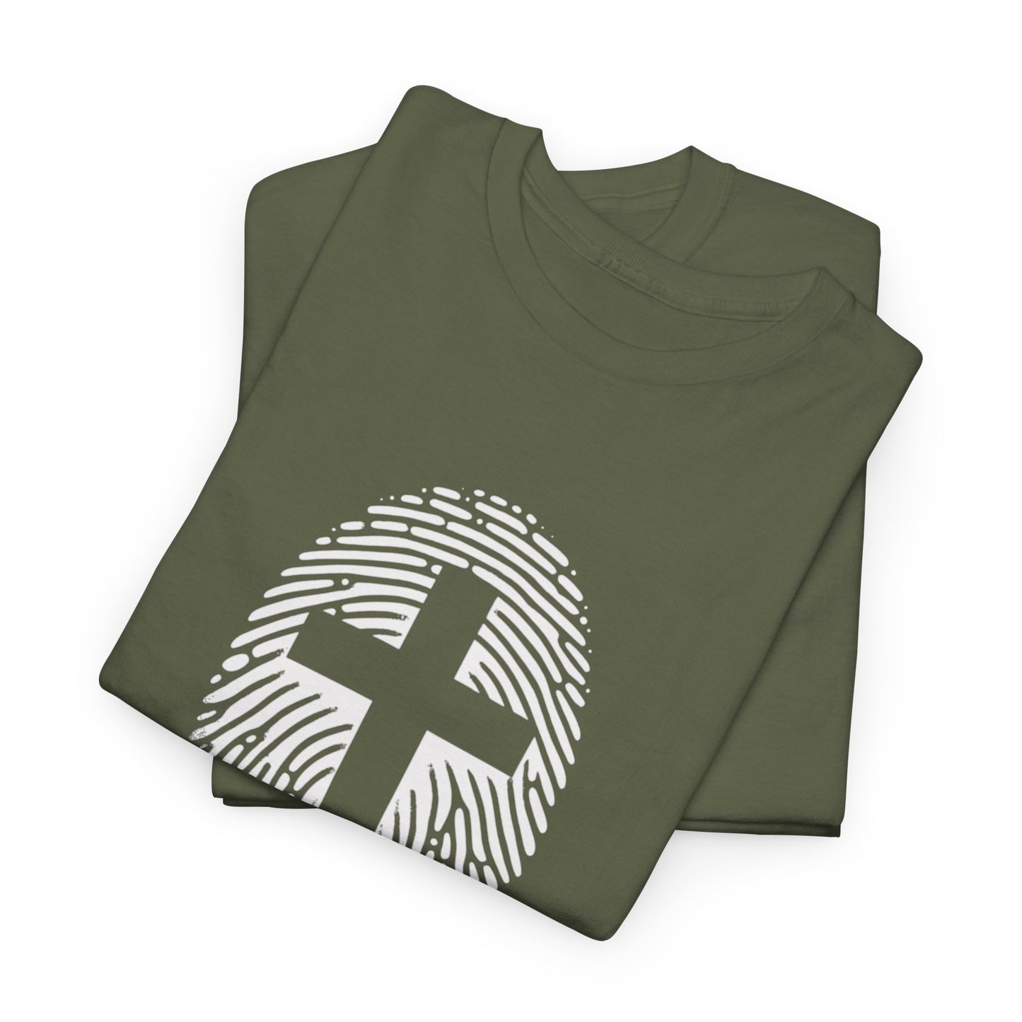 White Finger Print  T-Shirt