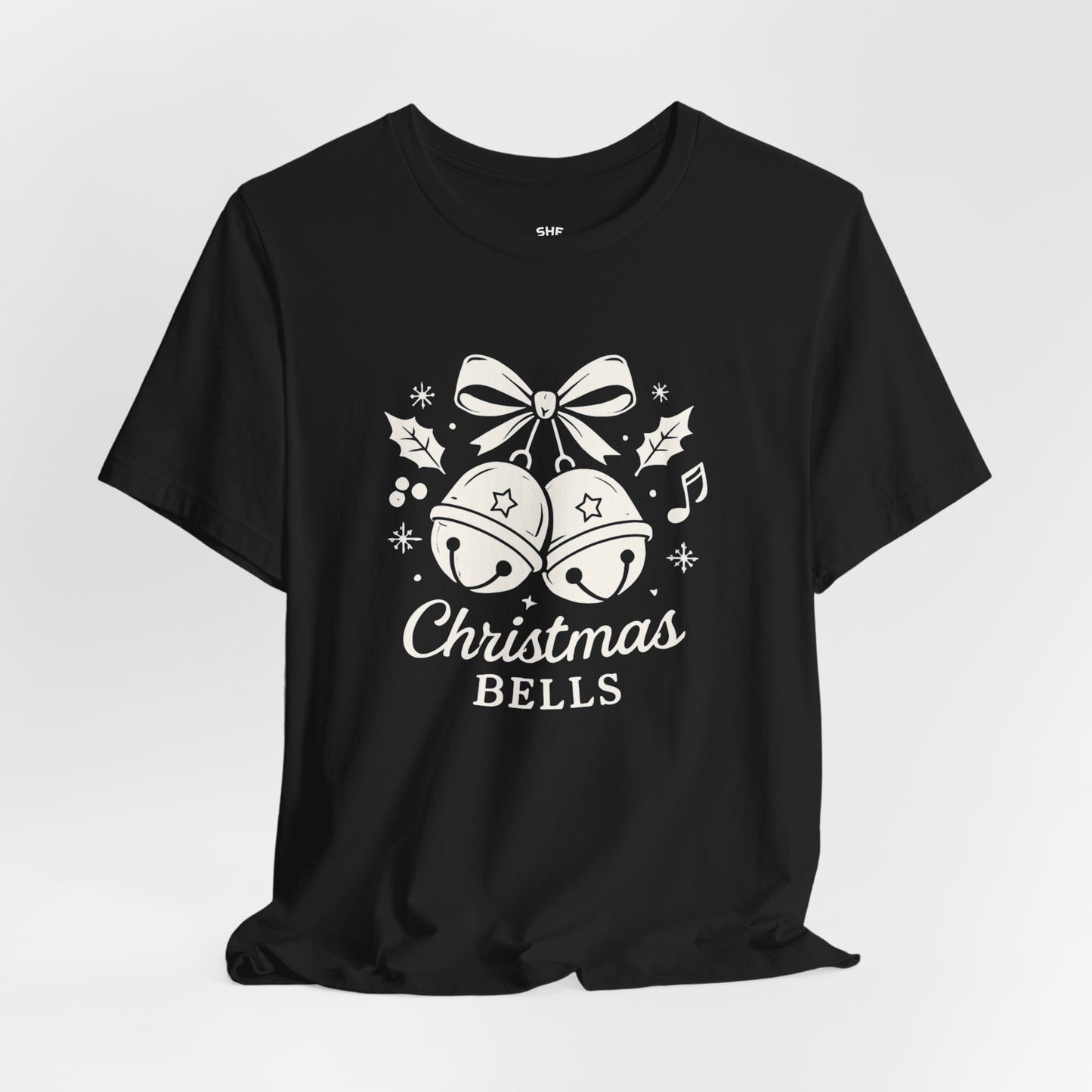 Christmas Bells T-Shirt — Festive Holiday Tee with Jingle Bell Design