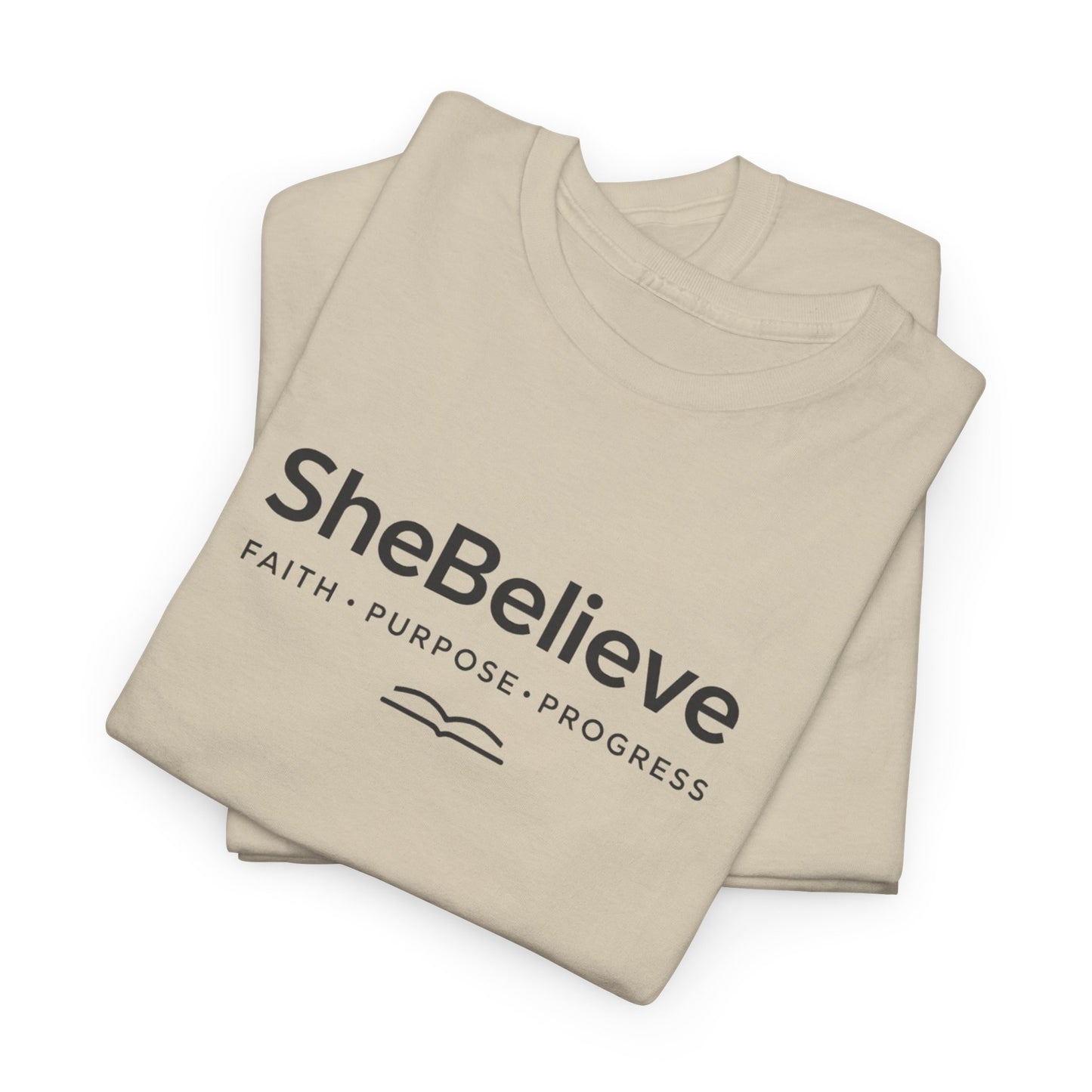 She Believe Co. T-Shirt | Faith x Purpose Christian Apparel