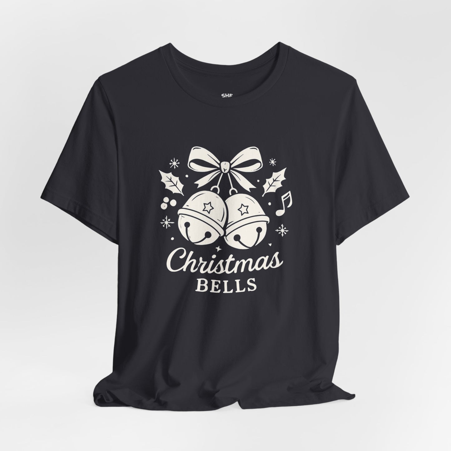 Christmas Bells T-Shirt — Festive Holiday Tee with Jingle Bell Design