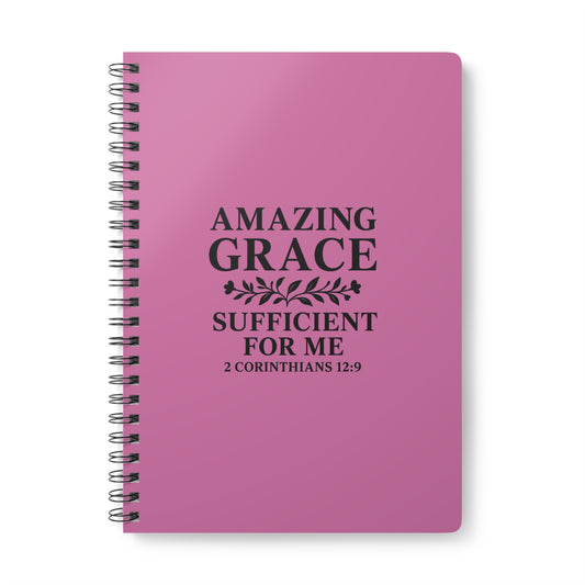 Journal Notebook - Amazing Grace 2 Corinthians 12:9