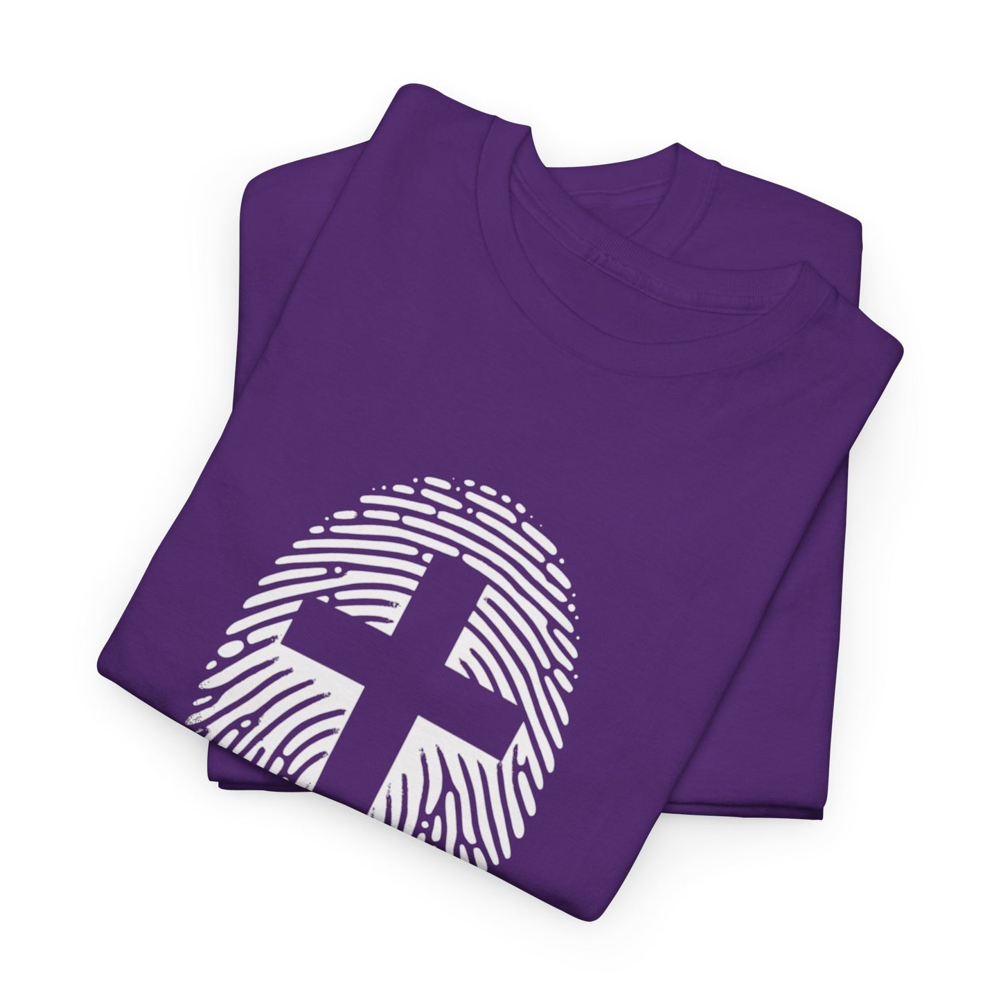White Finger Print  T-Shirt