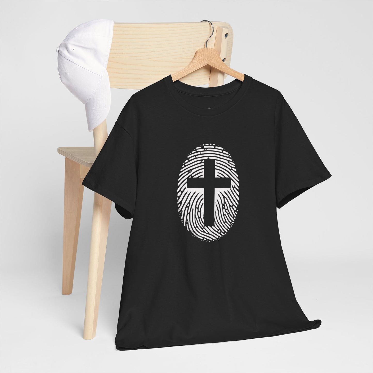 White Finger Print  T-Shirt