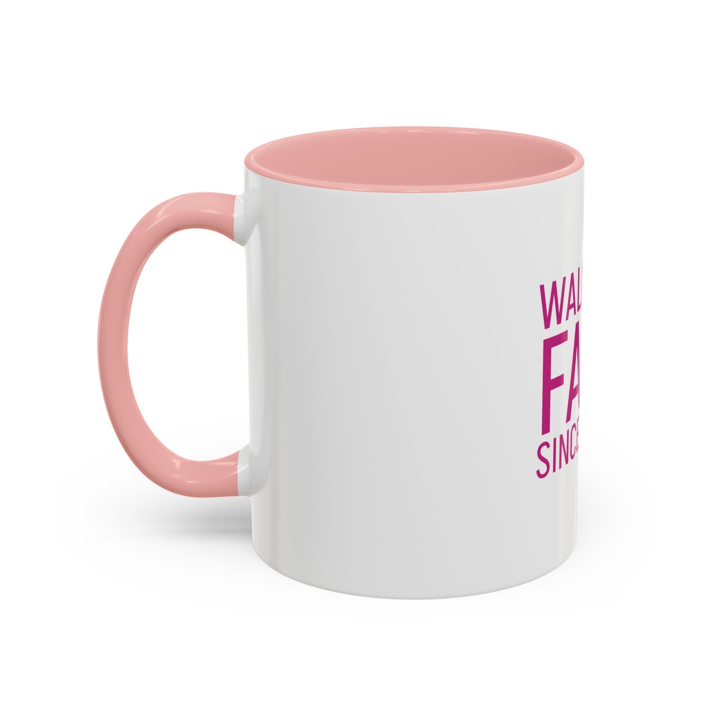 Walking by Faith Since Day One - Inspiring Accent Coffee Mug, White