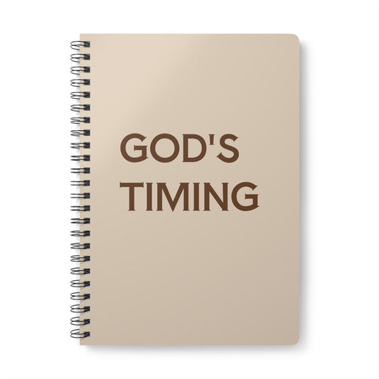 God's Timing Christian Journal Notebook