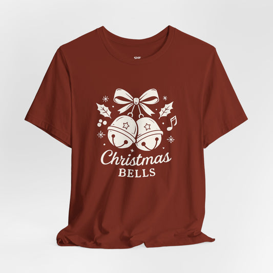 Christmas Bells T-Shirt — Festive Holiday Tee with Jingle Bell Design