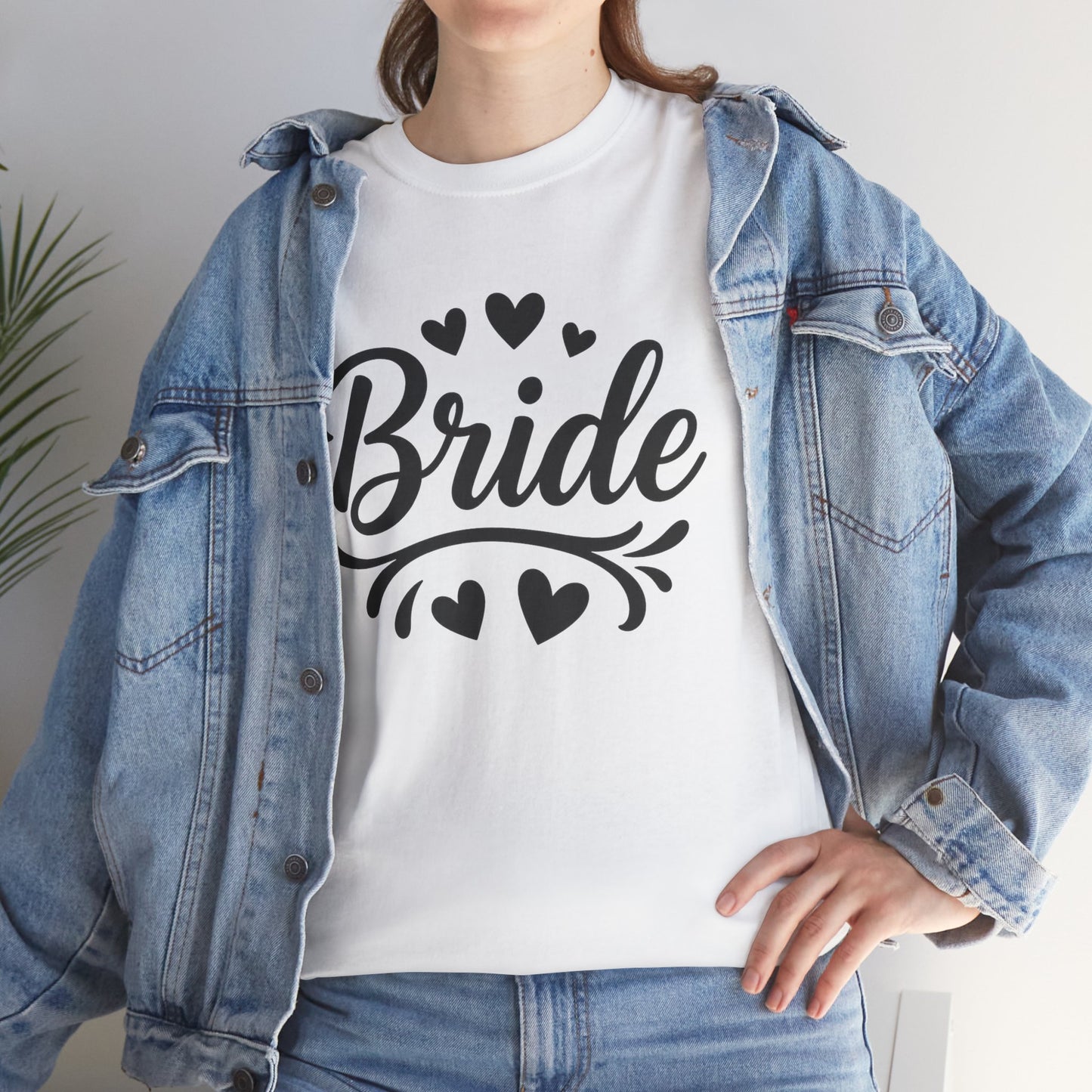 Bride and hearts Heavy Cotton T-Shirt
