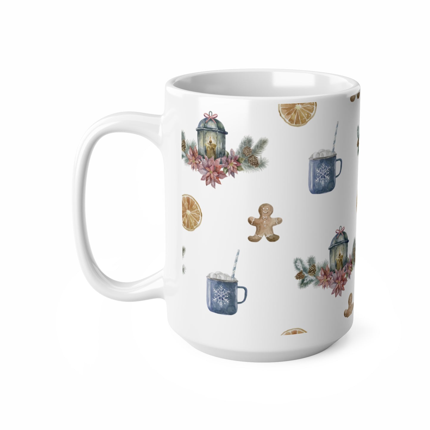 Christmas Seamless Coffee White Mug