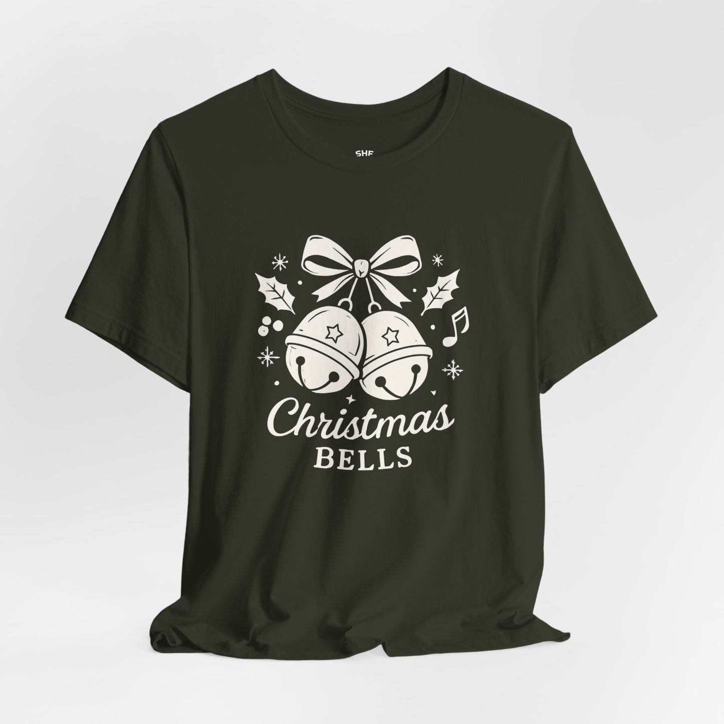 Christmas Bells T-Shirt — Festive Holiday Tee with Jingle Bell Design