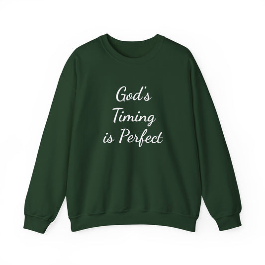 God's Timing is Perfect – SheBelieves Co. Crewneck Sweatshirt