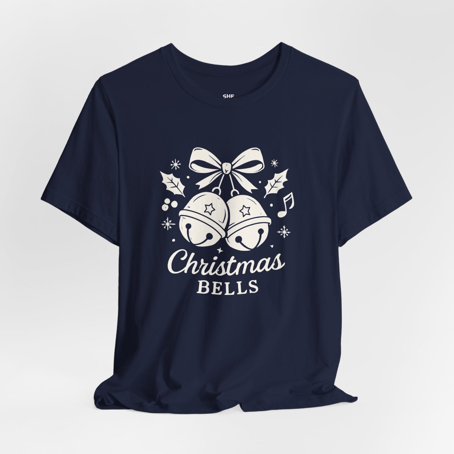 Christmas Bells T-Shirt — Festive Holiday Tee with Jingle Bell Design