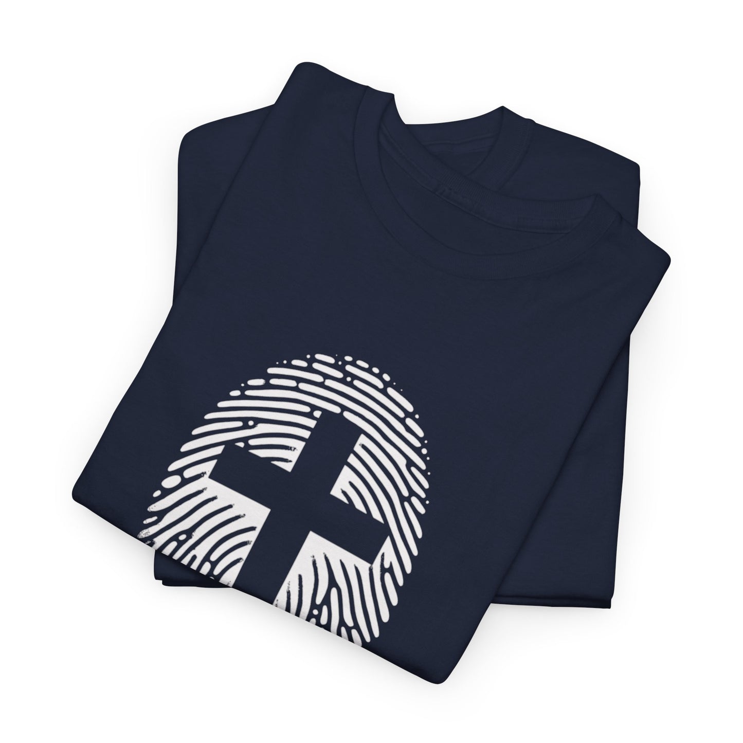 White Finger Print  T-Shirt