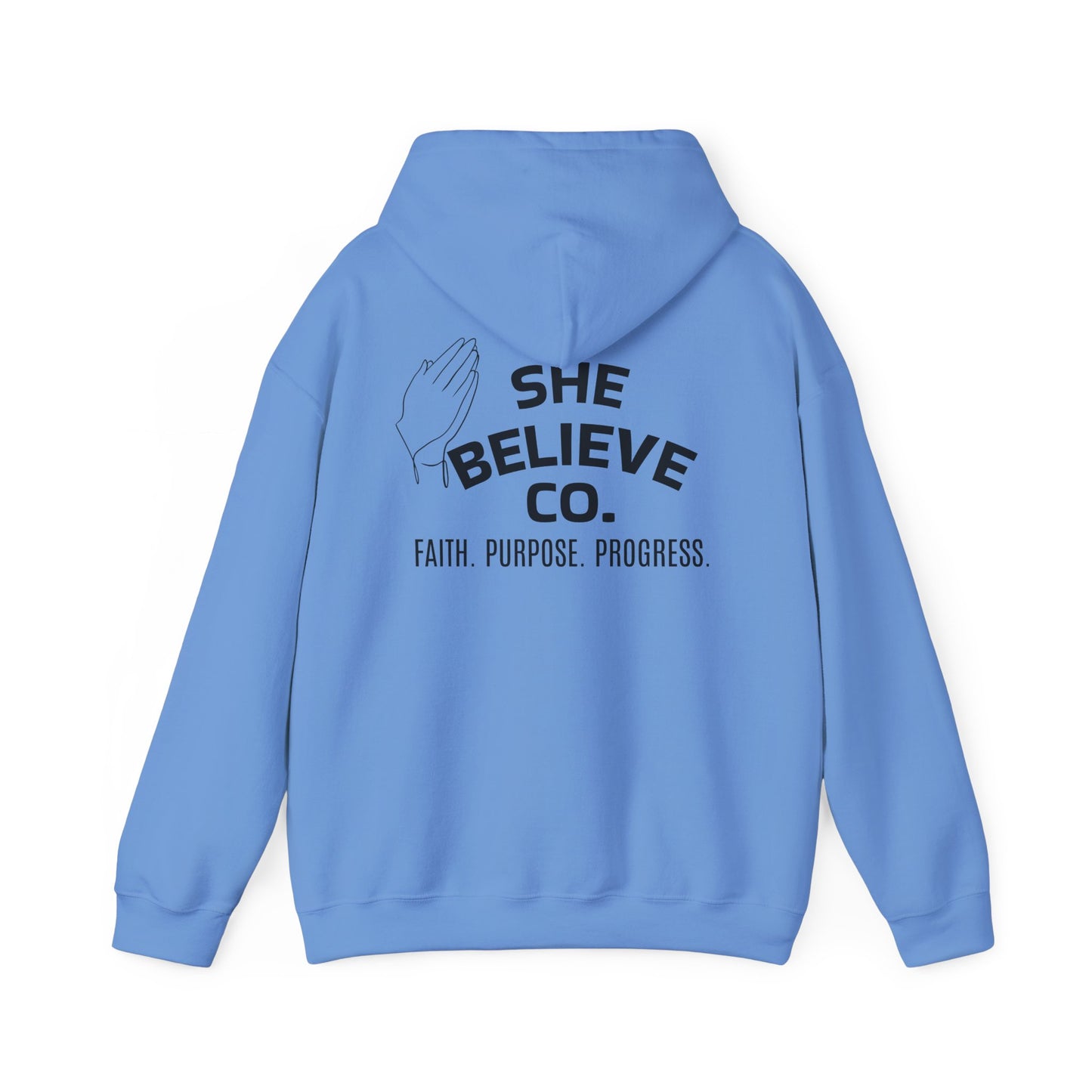 She Believe Co Hoodie — Inspirational Logo Pullover