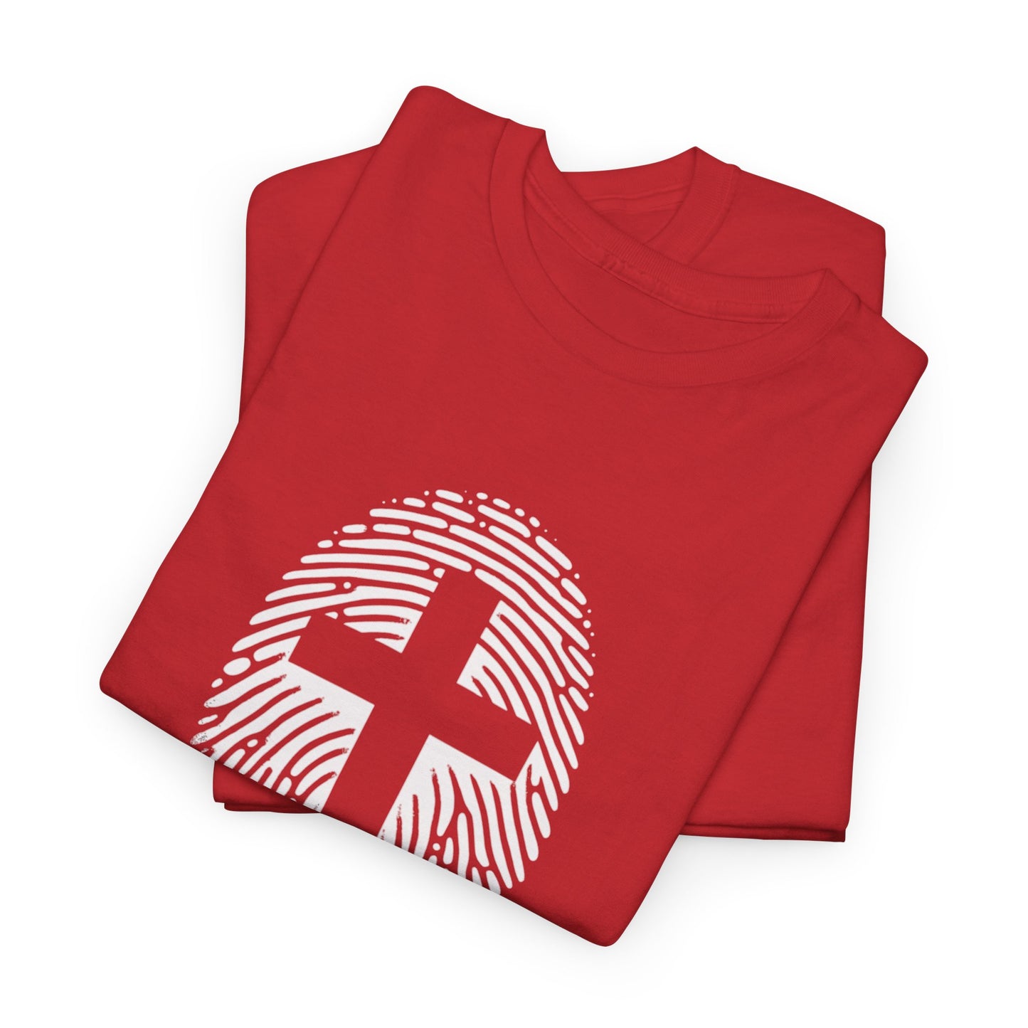 White Finger Print  T-Shirt