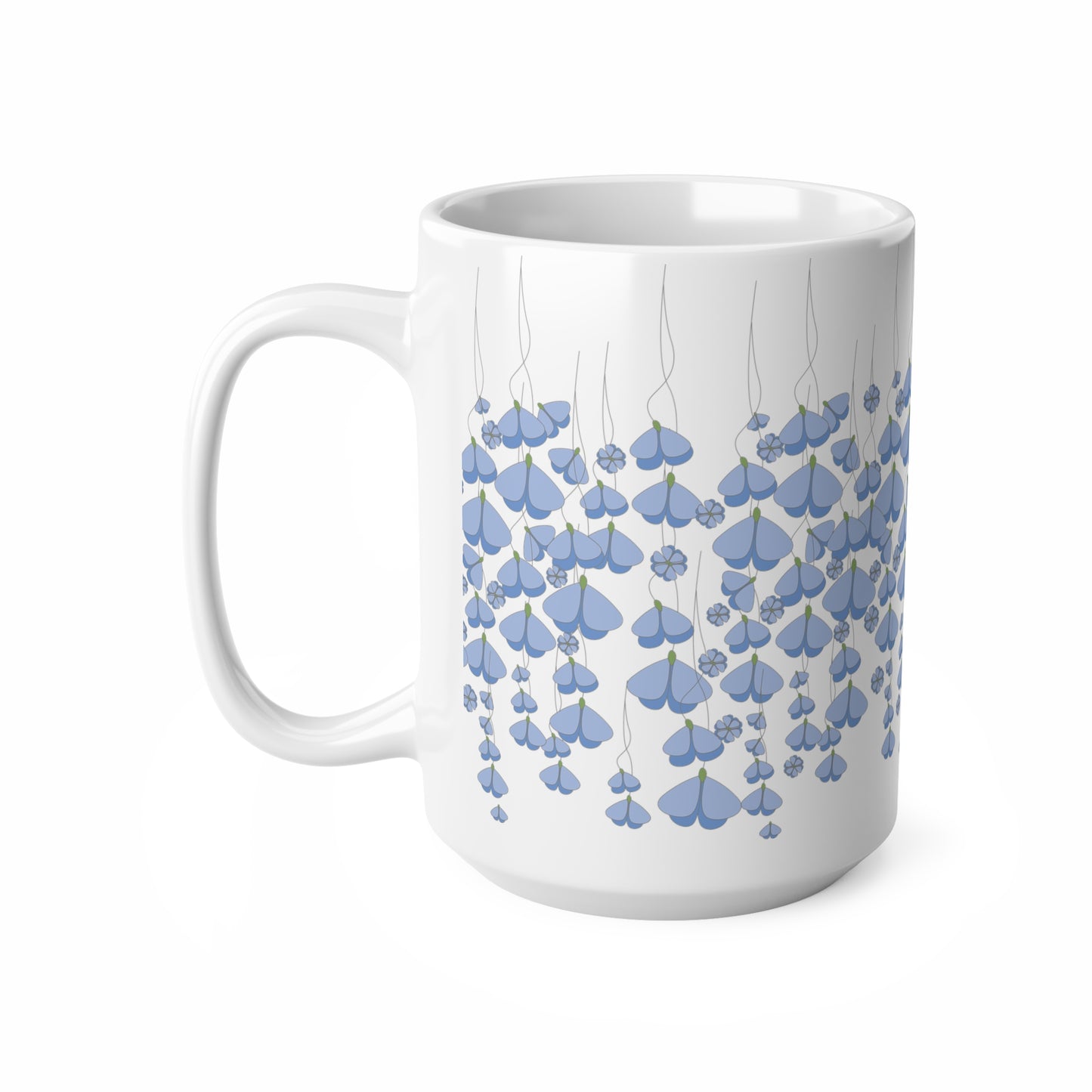 Blue Butterflies Coffee Cups - 11oz & 15oz, Mug