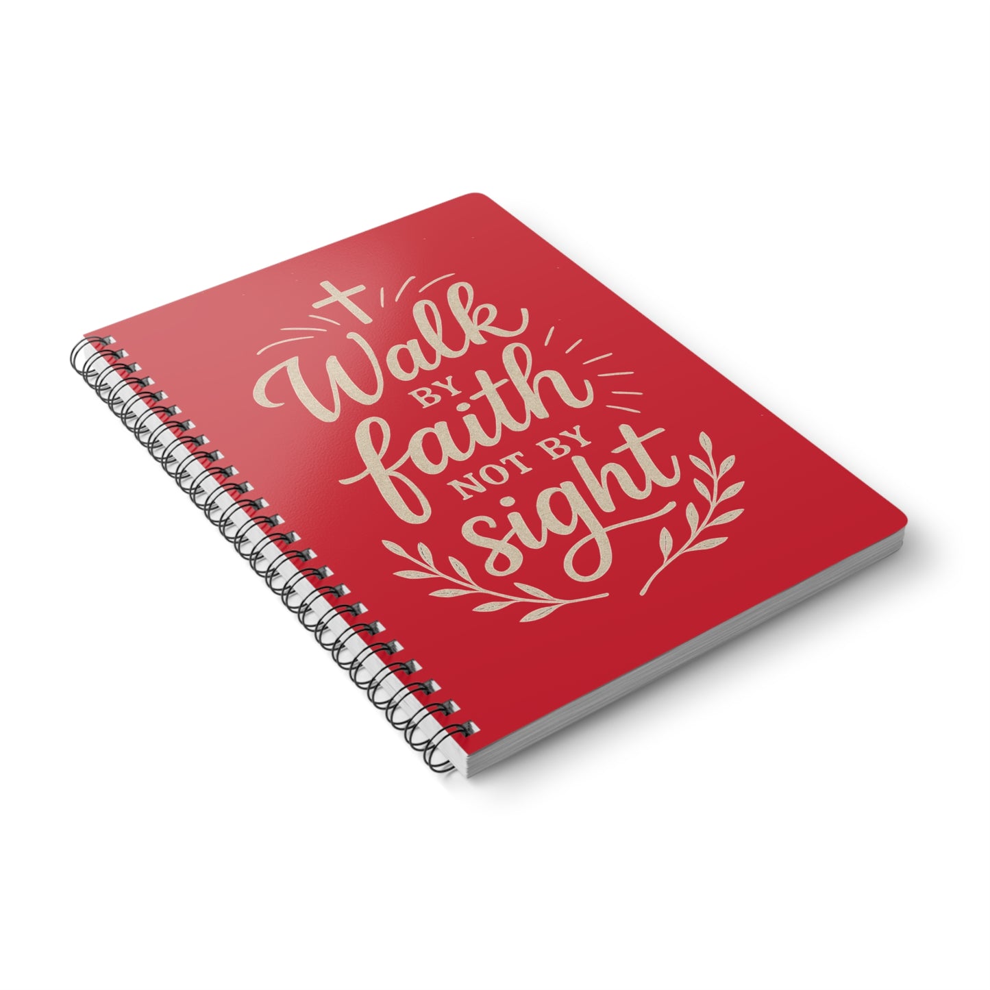 Walk by Faith Not By Fear Journal Notebook - Red