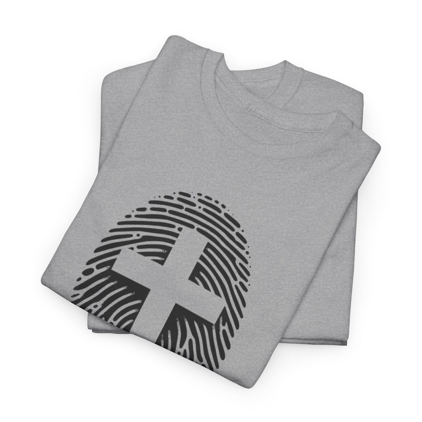 Black Finger Print Christ identity T-Shirt