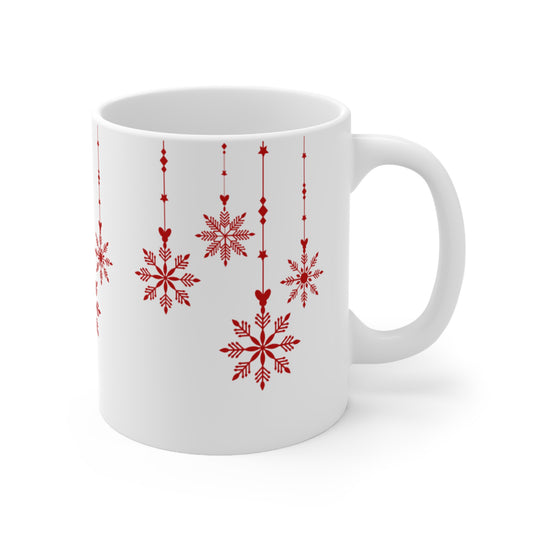 Red Hanging Christmas Mug  11oz 15oz
