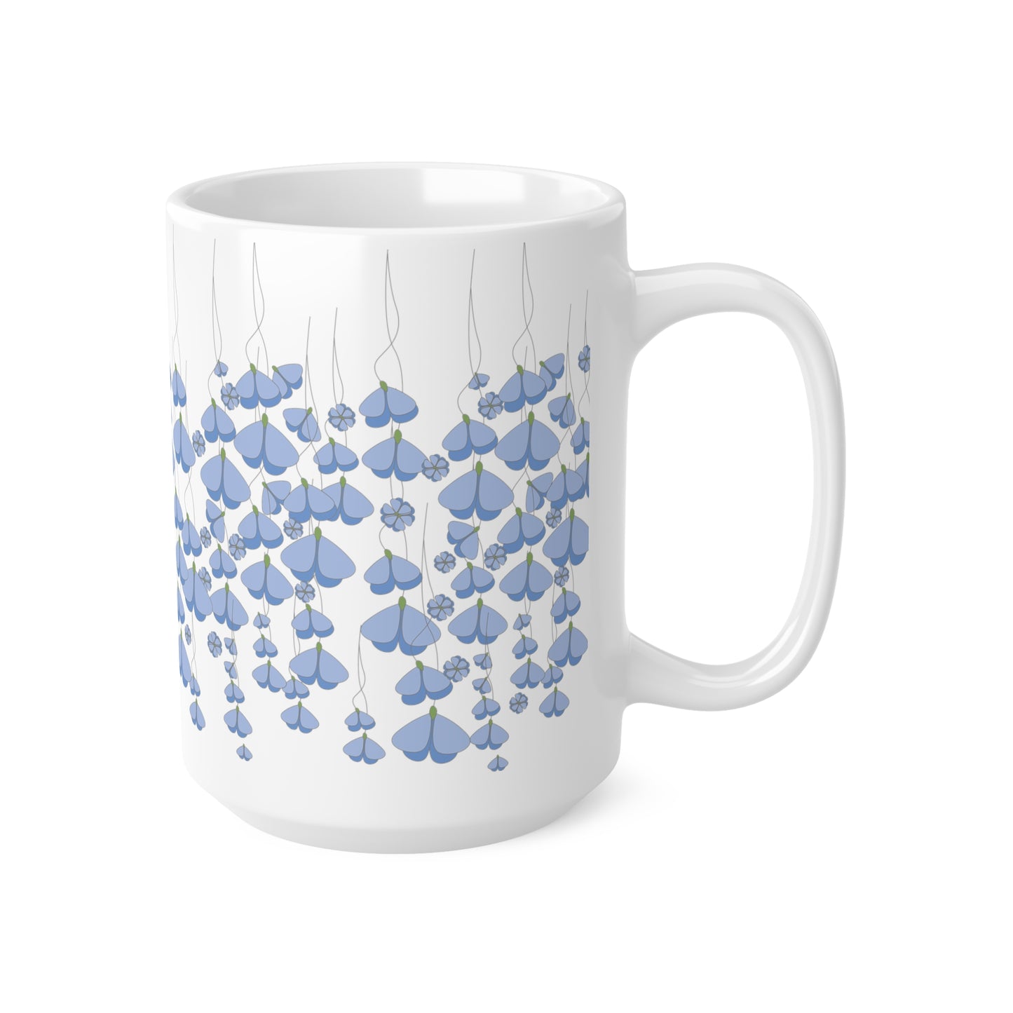Blue Butterflies Coffee Cups - 11oz & 15oz, Mug
