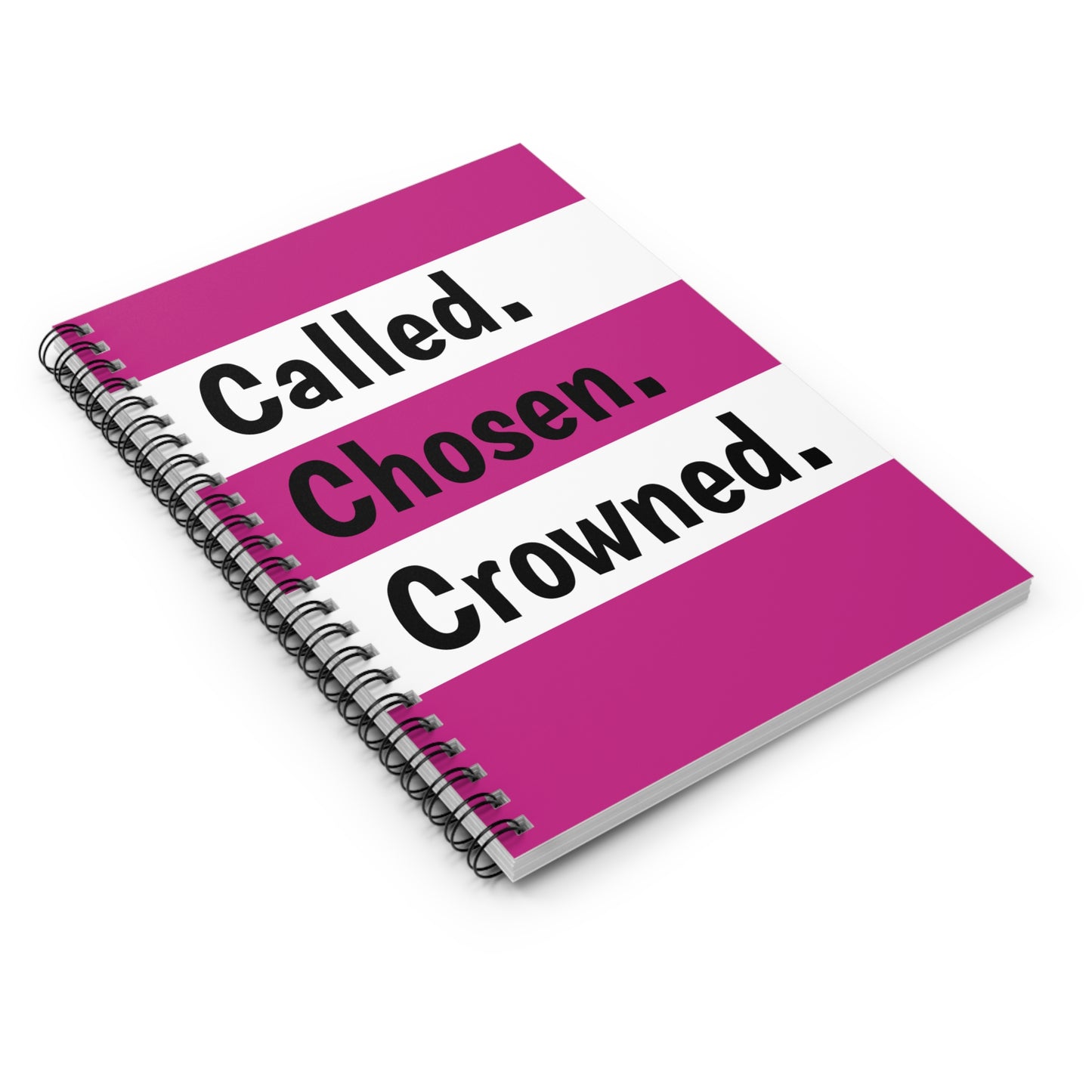 Called, Chosen, Crowned: A Royal Faith Journal for Women of Divine Purpose Notebook Pink