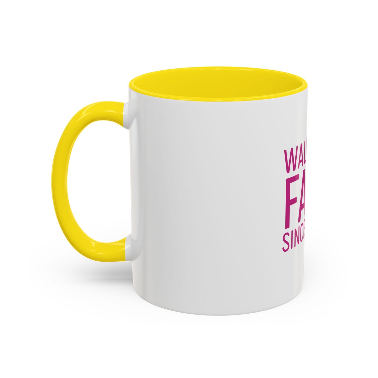 Walking by Faith Since Day One - Inspiring Accent Coffee Mug, White