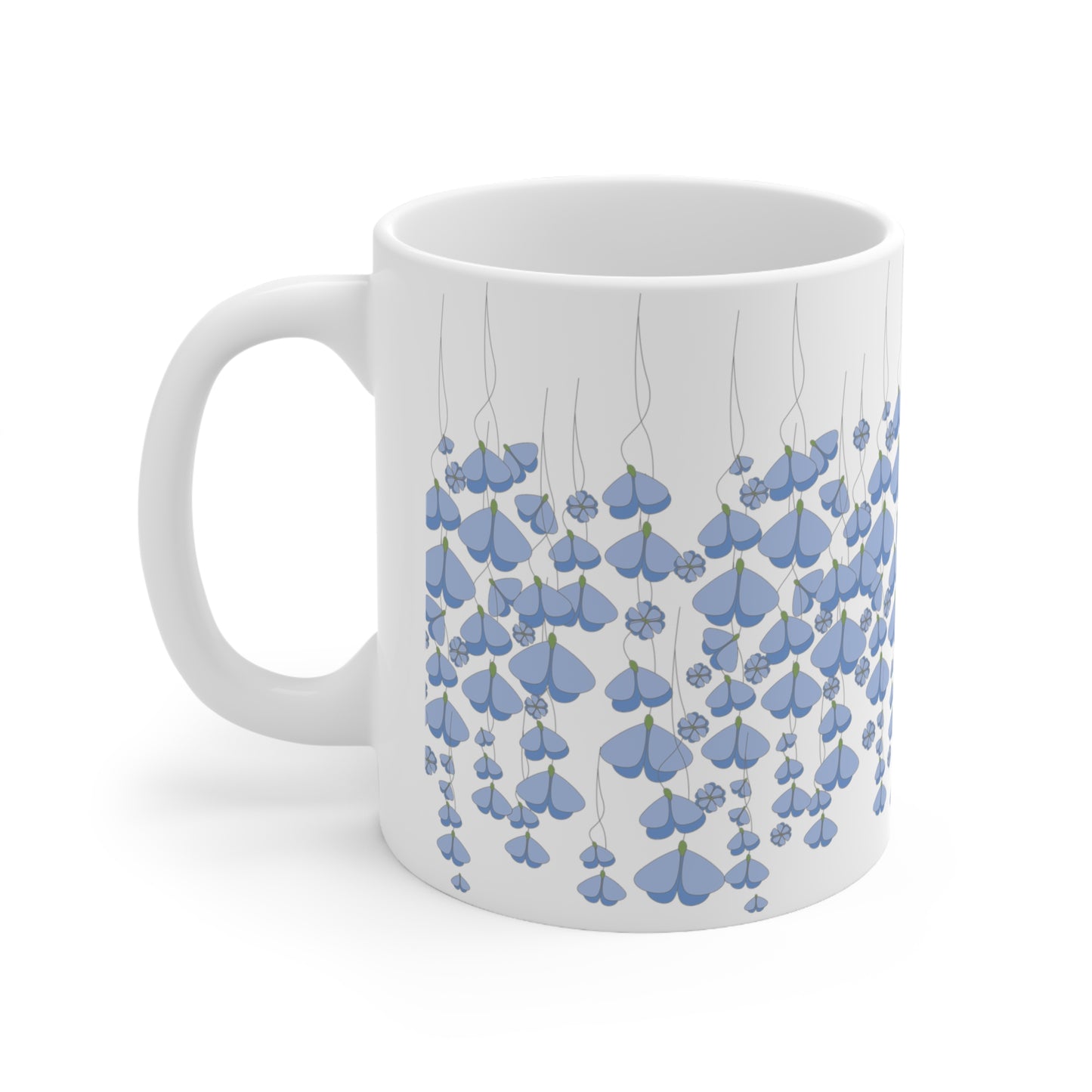 Blue Butterflies Coffee Cups - 11oz & 15oz, Mug