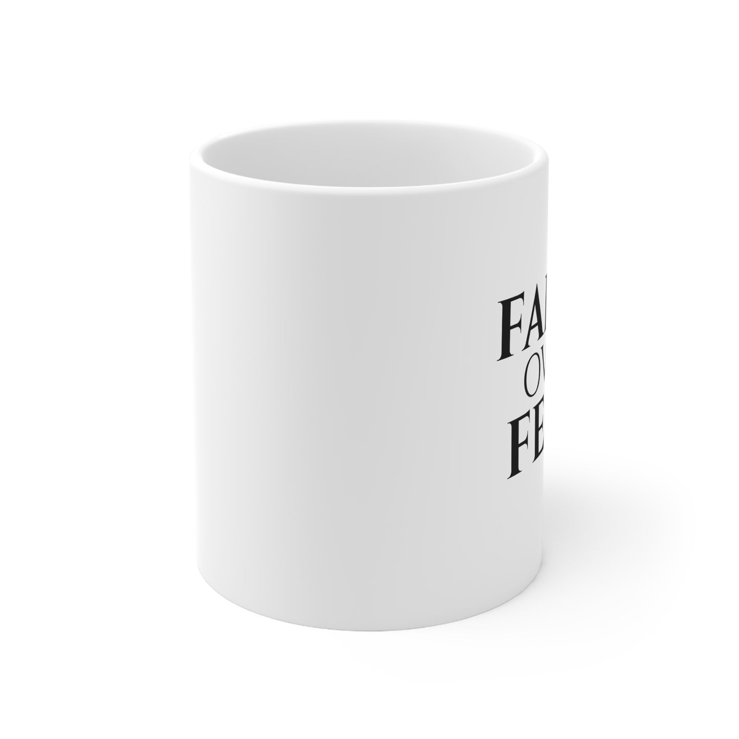 Faith Over Fear Christian Coffee Mug