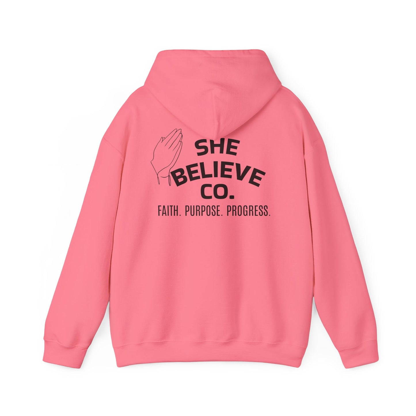 She Believe Co Hoodie — Inspirational Logo Pullover